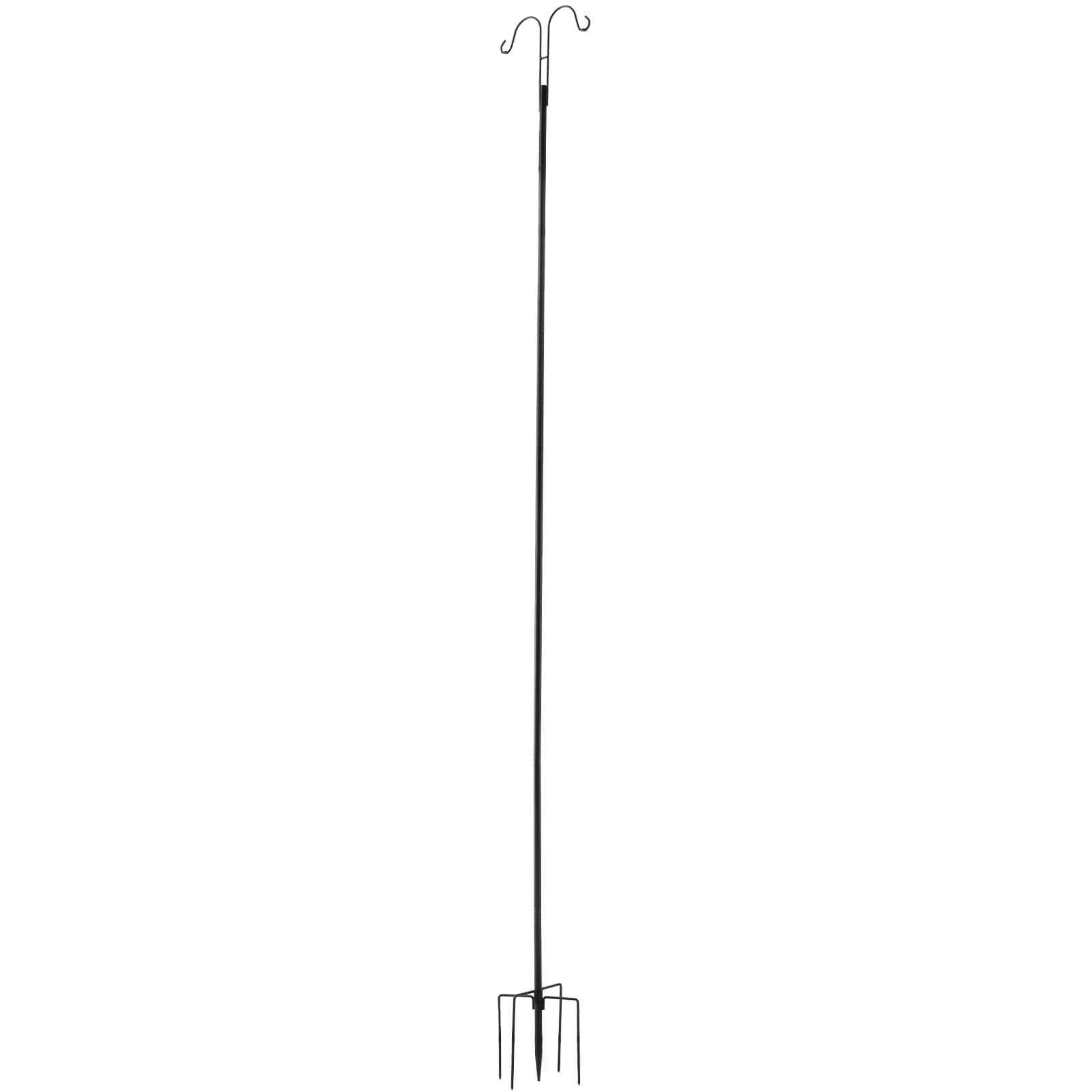 Double Shepherds Hook 8 Pack 108 Inch Heavy Duty Bird Feeder Pole_voghion.com